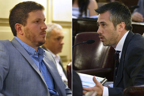 Angelini le pegó a Rossi, y Busatto le salió al cruce.