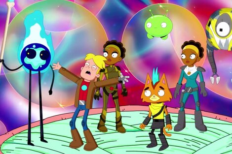 Colores y motivos psicodélicos, personajes inquietantes, robots y extraterrestres; la fórmula de "Final Space".