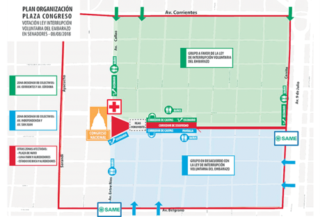 El operativo en Congreso