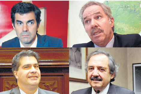 Juan Manuel Urtubey, Felipe Solá, Jorge Capitanich y Ricardo Alfonsín.