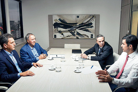 Sergio Massa, Juan Schiaretti, Miguel Angel Pichetto y Juan Manuel Urtubey en el encuentro de ayer.