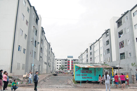 El complejo habitacional de Villa Soldati, uno de los edificios a los que accedieron vecinos del Riachuelo.