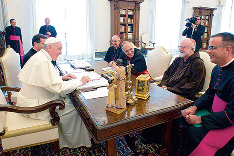 El Papa con los máximos responsables de la Iglesia de EE.UU.