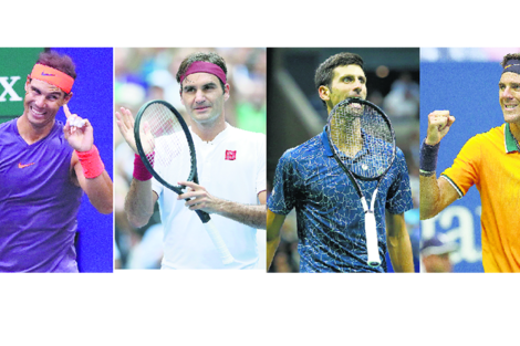 Rafael Nadal, Roger Federer, Novak Djokovic y Juan Martín Del Potro: así quedaron las posiciones tras el US Open.