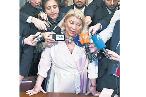 La diputada Elisa Carrió ahora puso como objetivo al ministro Garavano. (Fuente: Prensa Senado de la Nación)