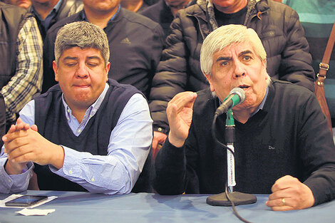 Pablo y Hugo Moyano consideraron el pedido de detención como una forma de “atacar a los trabajadores”. (Fuente: NA)