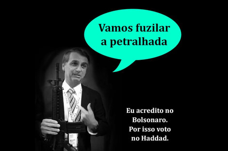 Un intenso movimiento civil llama a votar por Haddad para evitar el fascismo en Brasil.