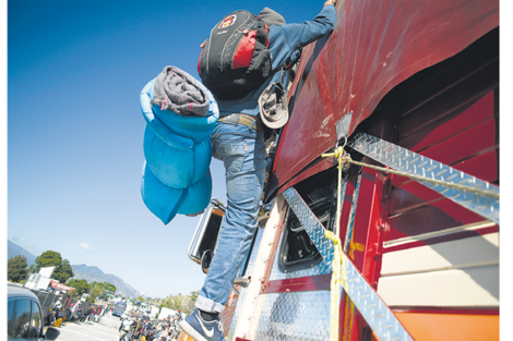 Llegó la avanzada de la caravana