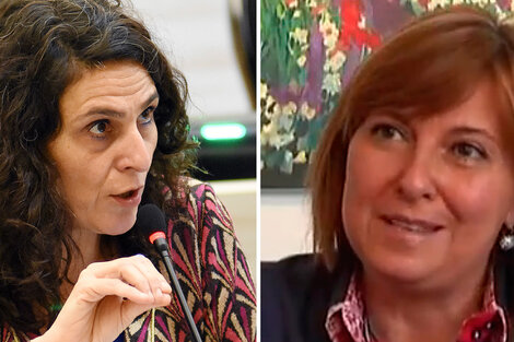 Norma López y Celia Arena, mujeres del Partido Justicialista de la provincia.