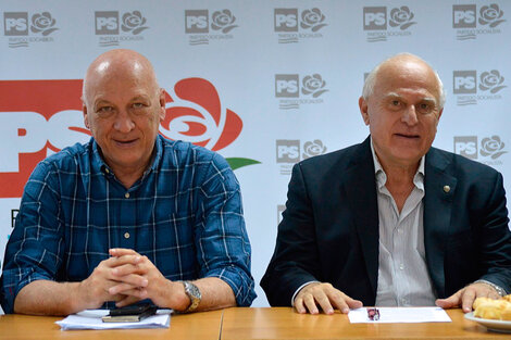 Bonfatti y Lifschitz en el encuentro en Buenos Aires. Las diferencias por ahora quedan suspendidas.