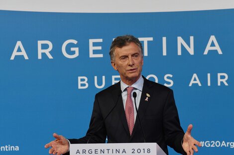 Macri, en la conferencia de prensa de esta tarde.