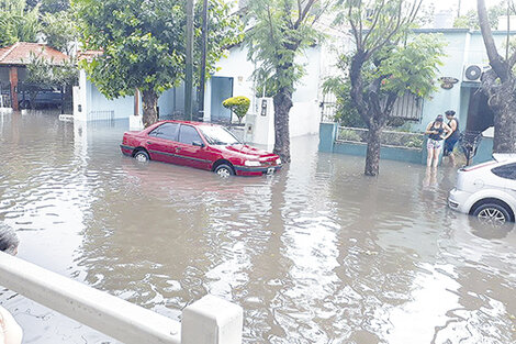 La ciudad paralizada por la tormenta