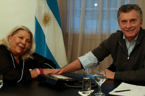 Macri, Quintana y Carrió en Olivos