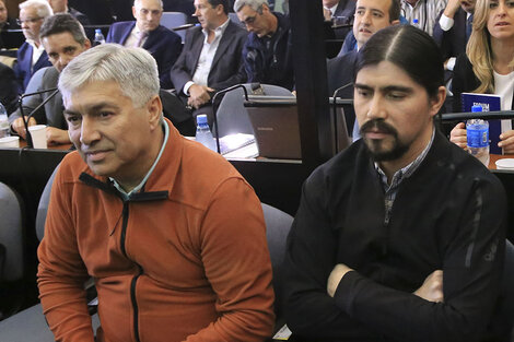 Lázaro Báez y su hijo Martín.