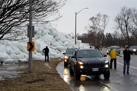 Un tsunami de hielo en Estados Unidos y Canadá