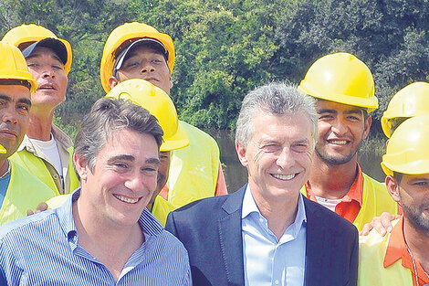 Macri con Iguacel, director de Vialidad, luego secretario de Energía y después fuera del Estado por los tarifazos.