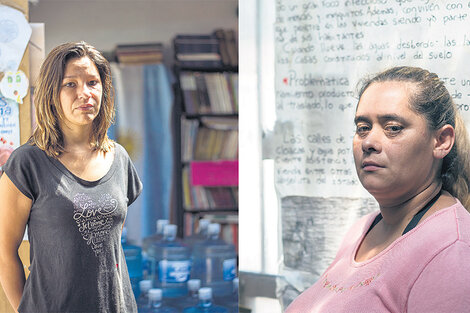 Eva Balmaceda y Norma Díaz, vecinas de Villa Inflamable.