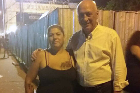 Lorena Verdún con Bonfatti. La foto fue viral en las redes