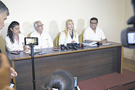 De izquierda a derecha, Elizabeth Avila, Gustavo Vigliocco y Rossana Chahla.