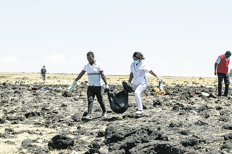 El Boeing 737 MAX cayó cerca del poblado de Tulu Fara, al sureste de Adís Abeba.