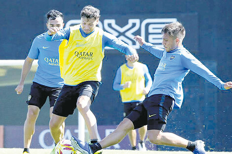 Boca entrenó ayer por la mañana, pero recién hoy Alfaro definirá los once. (Fuente: Prensa Boca)