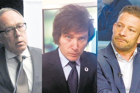 Guillermo Nielsen, Javier Milei y Diego Giacomini expusieron sus críticas económicas en la Universidad de Belgrano.