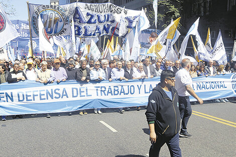 La CGT volverá a movilizarse hoy desde Once hasta el centro porteño.