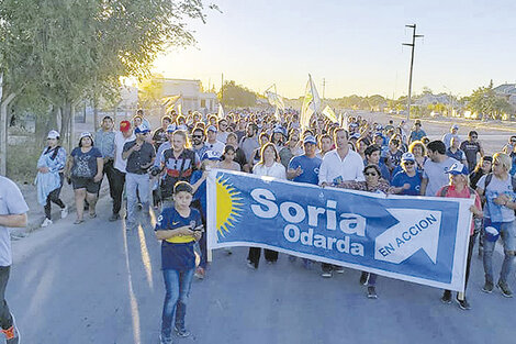 Martín Soria recorrió las calles de Bariloche.
