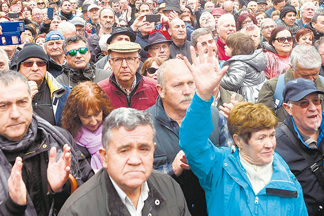 Los jubilados llevan más de tres años siendo el colectivo que más protesta por mejorar sus ingresos.