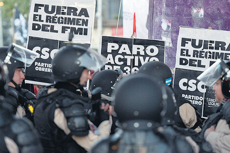 Los militantes del Polo Obrero fueron reprimidos.