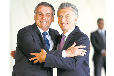 Mauricio Macri recibirá a Jair Bolsonaro el mes que viene.