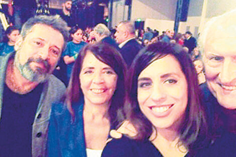 Víctor Santa María, Gabriela Cerruti, Victoria Donda y Pino Solanas.