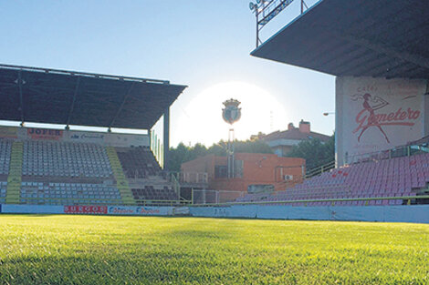 El estadio del Burgos Fútbol Club, que se desempeña en la Segunda División B de España.