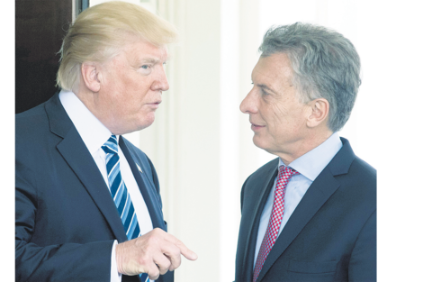 Los presidentes Donald Trump y Mauricio Macri.