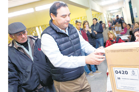 El gobernador de Corrientes, Gustavo Valdés.