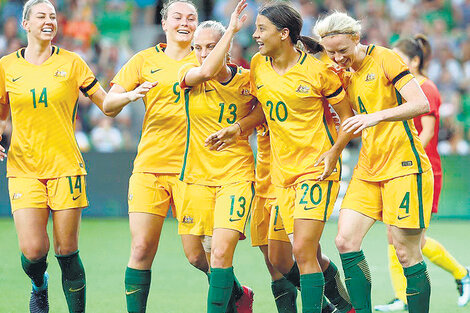 Las australianas se entrenan en Francia. (Fuente: AFP)