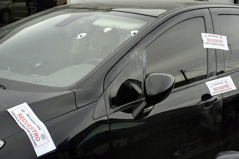 El Peugeot 308 de la víctima.