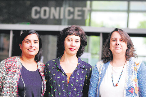 Natalia Ojeda, Carolina Di Próspero y Andrea Lombraña.