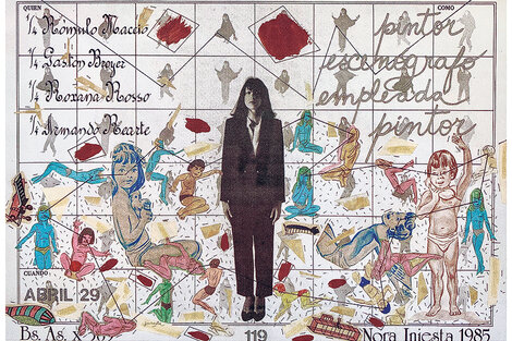 "Abril 29", collage de Nora Iniesta de la serie "365", de 1985.