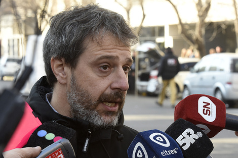 El fiscal Miguel Moreno llevó adelante la acusación con el jefe barrabrava. (Fuente: Andres Macera)