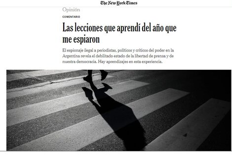 El espionaje ilegal del macrismo llegó a las páginas del New York Times 