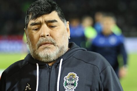 Diego Maradona, DT de Gimnasia.