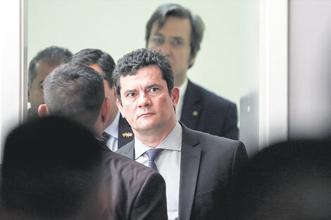 El ex ministro de Justicia brasileño, Sergio Moro fue invitado a dar una charla 