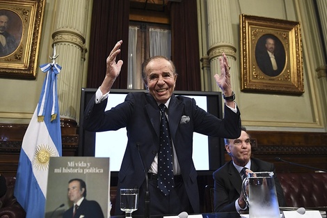 Dieron de alta a Carlos Menem