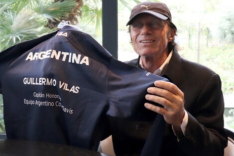 Guillermo Vilas fue nombrado Capitán Honorario de Copa Davis