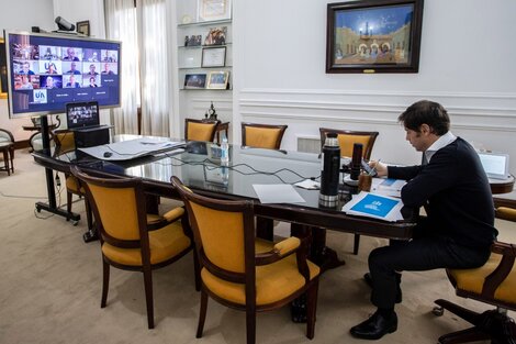 Kicillof también mantuvo una reunión remota con representantes de la UIA el viernes. 