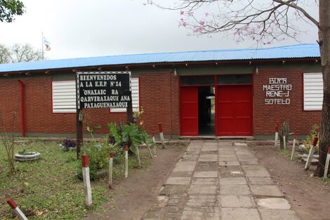 La escuela 14 de Colonia Aborigen, en la que viven unas ocho mil personas.