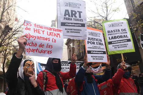 Repartidores denunciaron condiciones de trabajo (Fuente: Sebastián Granata)