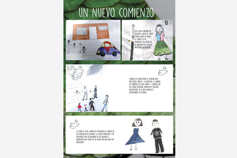 La viñeta realizada colectivamente 
