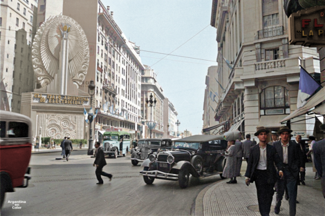 Cómo era el tránsito en Buenos Aires hace un siglo (Fuente: Fernando Furundanera)